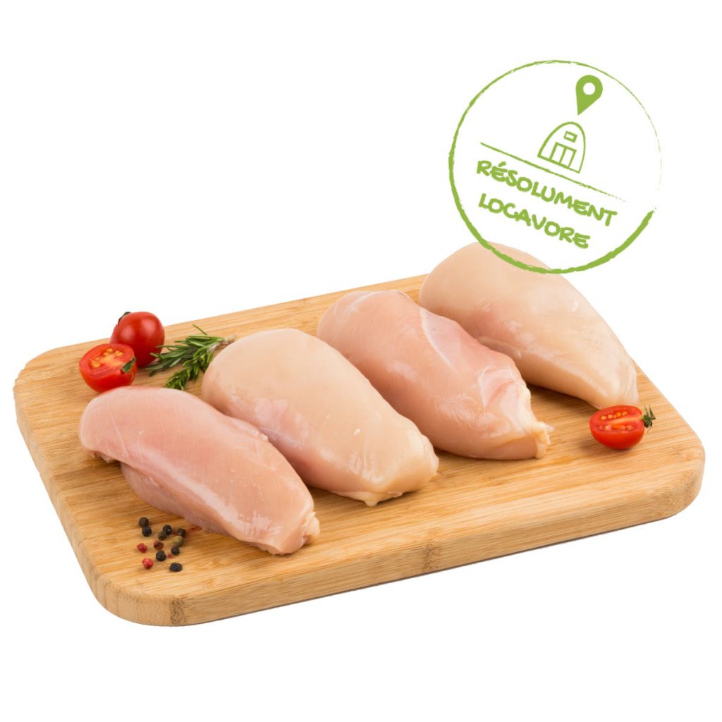 Filets de poulet par 4 sous vide Le Panier de la Ferme